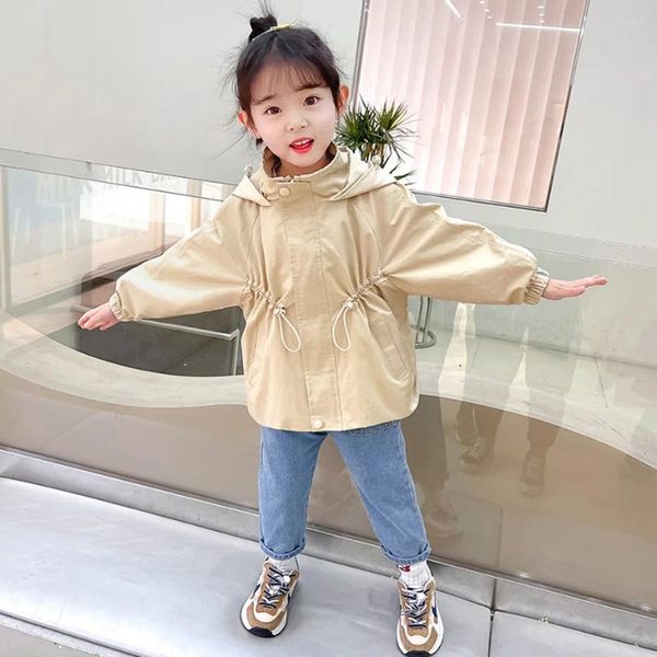 Jacken Mädchen Mantel Jacke Einfarbig Mädchen Frühling Herbst Kinder Casual Stil Kinder Winter Kleidung