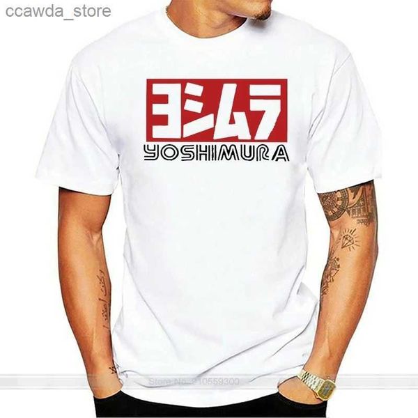 Homens camisetas Yoshimura Japão Mens Tees S a 3XL T-shirt Branco Algodão Camiseta Homens Verão Moda T-shirt Euro Tamanho Q230102