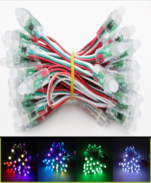 2021 50ledslot 12 мм WS2811 2811 IC полноцветный светодиодный модуль вход света 5 В 12 В IP68 водонепроницаемый цветной RGB цифровой светодиодный пиксельный String6007054