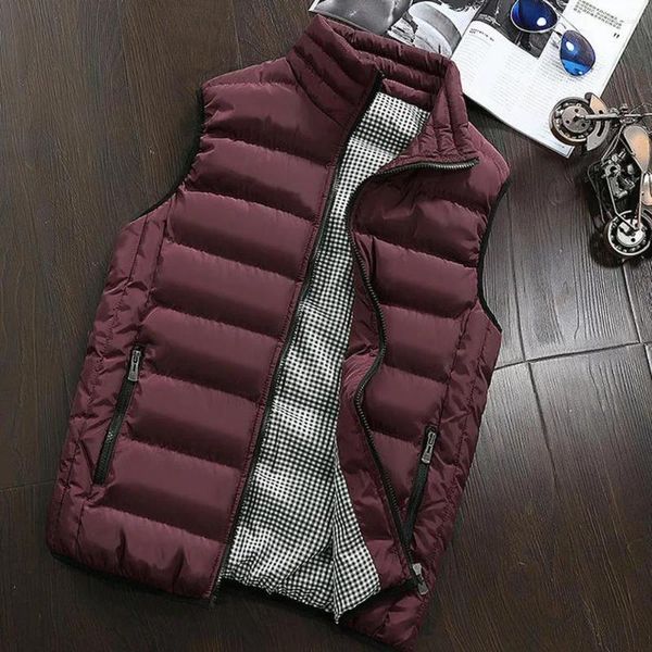 Gilet da uomo Gilet da uomo Elegante 2024 Autunno Inverno Caldo giacca senza maniche Moda Slim Fit Cappotti casual Gilet da uomo