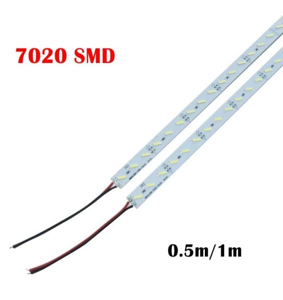 Süper parlak sert sert çubuk ışık DC12V 100cm 72 LED SMD 7020 Alüminyum Alaşım LED Strip Işığı Kabine için Display5313908