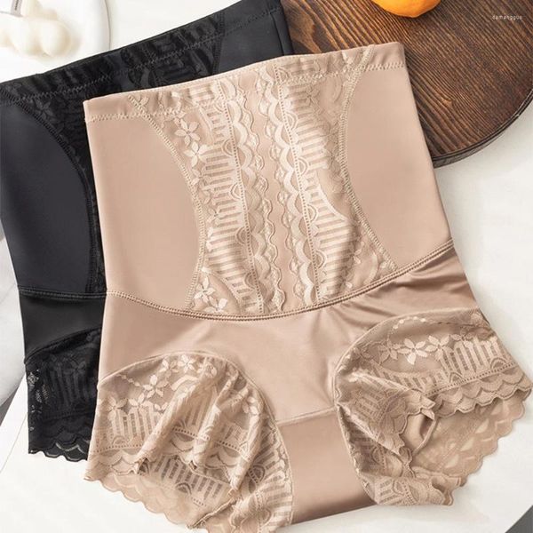 Kadın şekillendiricileri vücut shapewear kadınlar dantel yüksek bel şekillendirici iç çamaşırı ile karın kontrol külot