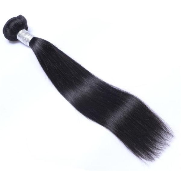 Peruano virgem cabelo humano em linha reta não processado remy cabelo tece tramas duplas 100g pacote 1 pacote pode ser tingido branqueado 8443142