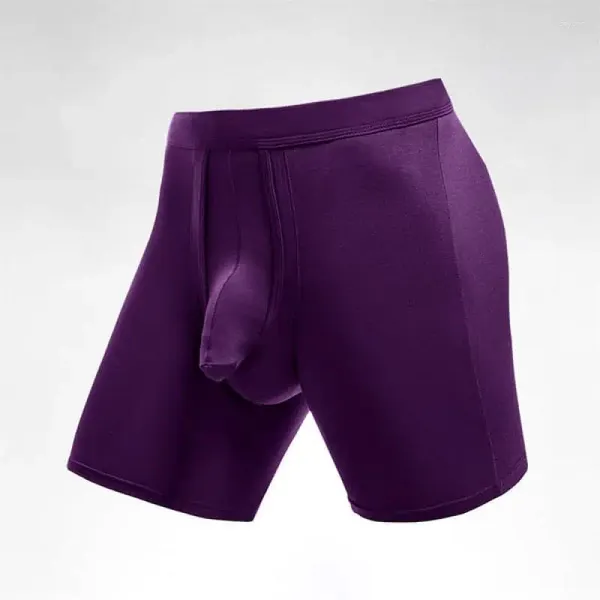 Männer Shorts 2024 EST Boxer Briefs mit separater Tasche Sexy Männer Unterwäsche Boxer Modail Cuecas Mesh U Convex Des