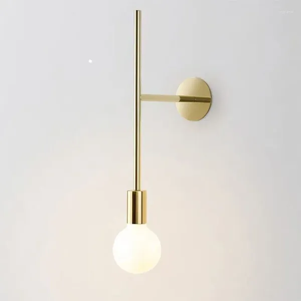 Wandleuchte Nordic Gold Black Line Moderne minimalistische LED-Wandleuchte Leuchten Wohnzimmer Schlafzimmer Treppen Innenlampen