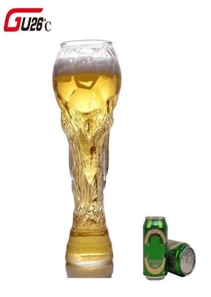 Tazze da calcio creative Bar Vetro 450ml Bicchieri da vino Whisky Calice da birra Tazza da succo Tazza in vetro borosilicato alto LJ2008217742509