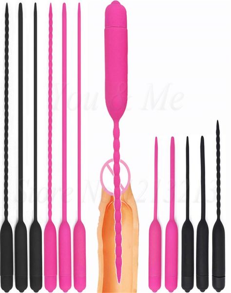 NEUER 10-Gang-langer Harnröhrenvibrator-Katheter-Penis-Plug für Männer Vibrierender Harnröhren-Sound-Dilatator-Massagegerät-Dildo 2107205489896