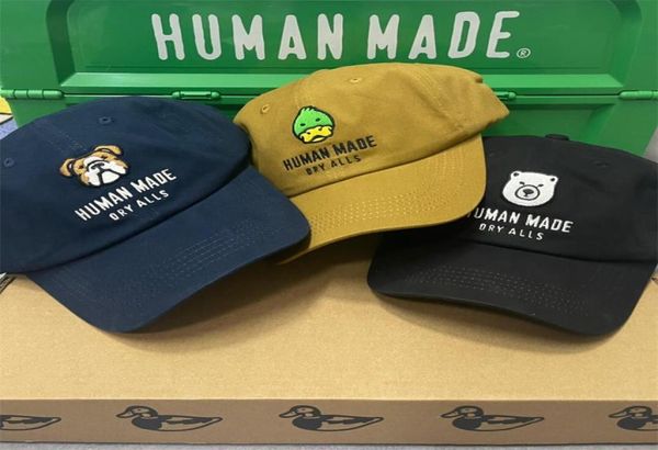 Human Made 21AW 6 Panel Twill Cap Trucker Baseball Caps für Männer Frauen Sommer Strand Sonnenhüte Snapback Papa Hut Hip Hop Visier Adjusta4218704