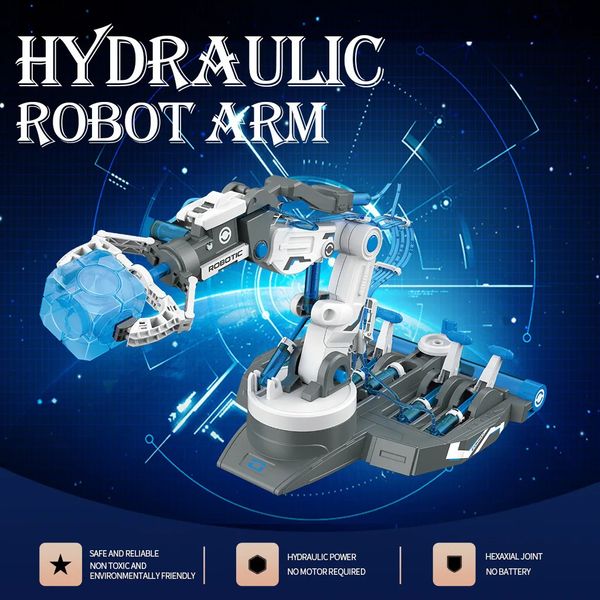 DIY собрал робот Arm Kids Toy Science Experiment Technology Games Model Kit STEM Образовательные игрушки детские подарки новинка 240102