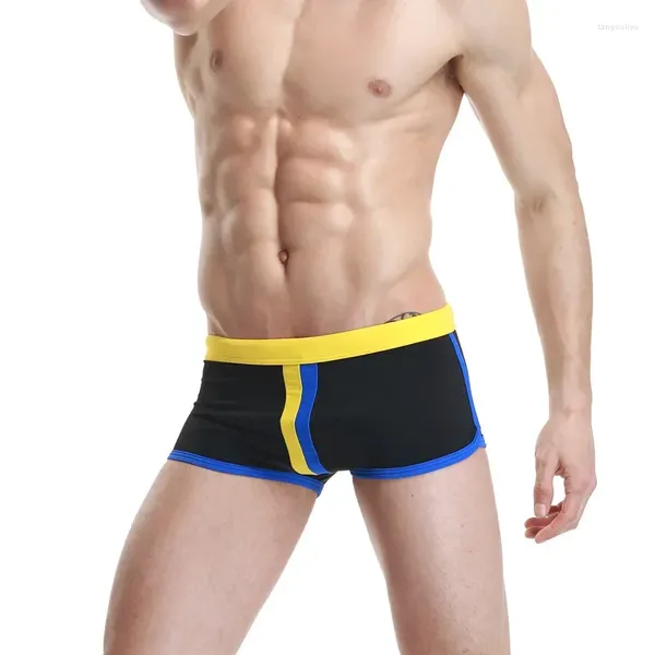 Shorts masculinos homem board apertado beachwear boxers respirável macio troncos de natação maiôs homens surf