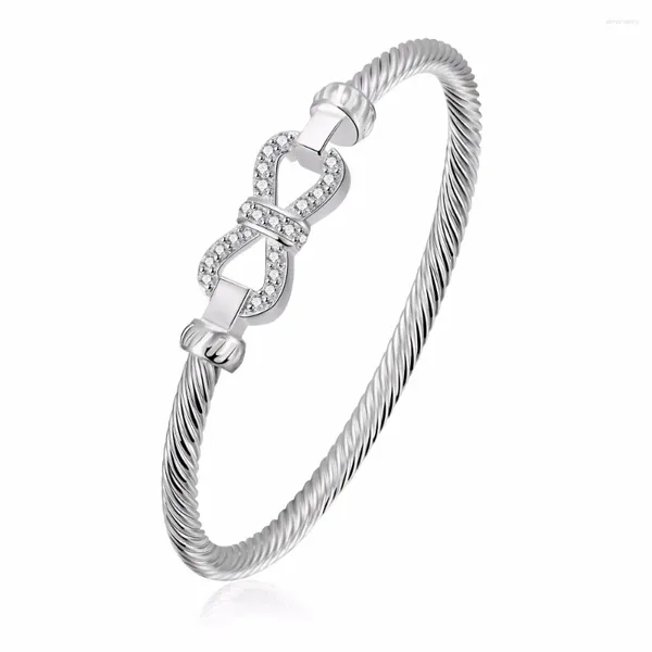 Armreif, modischer Sterlingsilber-Schmuck, süßer Stil, schöne Schleifen, Modellierung, hochwertiges Damenarmband