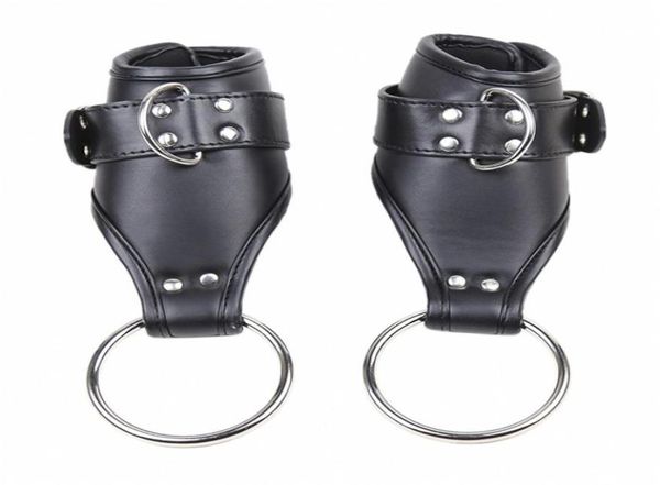 Fetish Bdsm Bondage Restraint Door Swing Hange Manette in pelle PU Appeso polsino da polso per adulti Giocattoli sessuali per coppie6069195