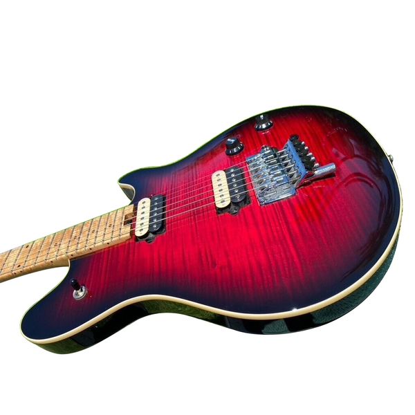 Guitarra Peavey USA Standard Black Cherry Flametop Floyd Rose de los años 90