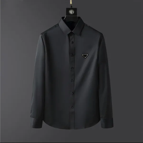 2024 Lüks Tasarımcı Erkek Elbise Gömlek Moda Sıradan İş Sosyal Ceket ve Kokteyl Gömlek Marka Bahar Sonbahar Zayıflama En Şık Palto 711
