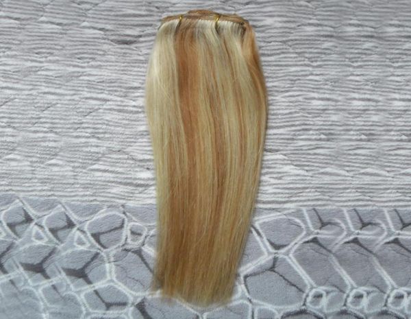 Malaysisches reines Haar, glatt, 27613, blondes reines Haar, Webart, Bündel, 100 g, 1 Stück, Echthaarverlängerungen, Doppelschuss71468118011402