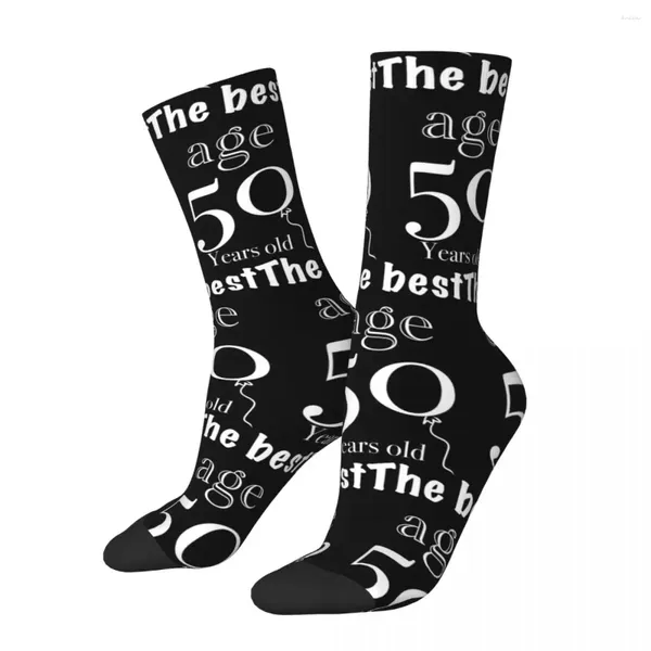 Herrensocken 50. Geburtstagsgeschenk Merch Crew Flexible 50 Jahre alt im Jahr 1973 Sport-Mittelröhrensocke für Unisex-Geschenkidee