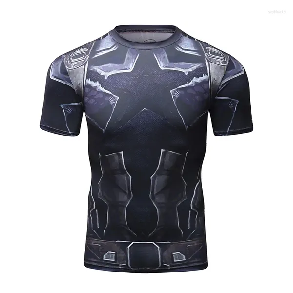 Homens camisetas Cody Lundin Homens 3D Impresso Compressão Manga Curta Camisa Jogging Exercício Roupas Stretchy Masculino BJJ Jiu Jitsu Gi Rash Guard