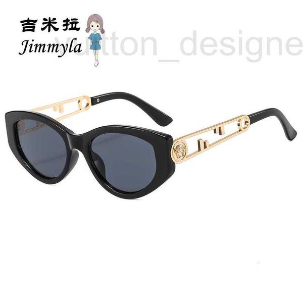 Солнцезащитные очки Дизайнерский бренд Fan Family Солнцезащитные очки «кошачий глаз», модная красавица в полоску для уличной фотографии, мужские и женские очки LZD5