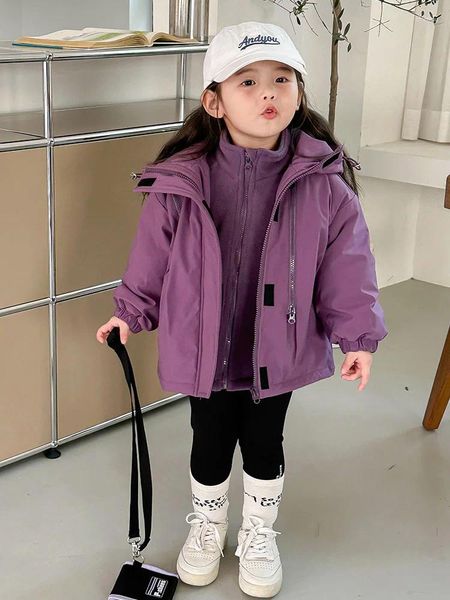 Jaquetas 2024 Esporte Ao Ar Livre Menina Chuva Casaco PU À Prova D 'Água Bebê Menino Jaqueta Com Capuz Praia Crianças Windbreakers Primavera Crianças Outerwear Roupas