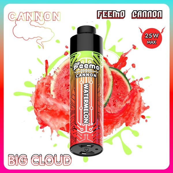 UE USA Magazzino locale Puff 10k Puffs Penna Vape usa e getta Big Cloud Feemo Cannon Penna vape usa e getta tipo-c carica cavo con resistenza da 0,5 ohm a buon prezzo