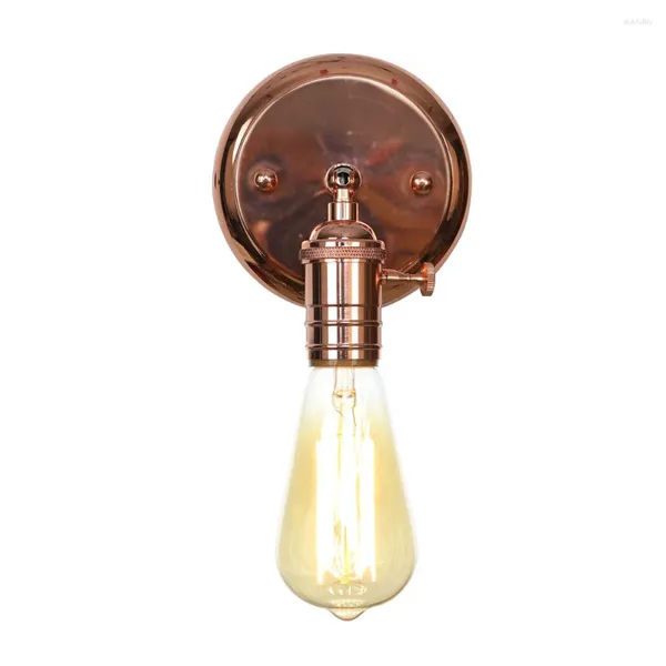 Wandleuchten, Zugkettenschalter, Scones, LED-Leuchten, Chrom, Loft-Stil, Retro-Vintage-Eisen, Schlafzimmerlampe, Nachttischlampen, Treppenwandlampe