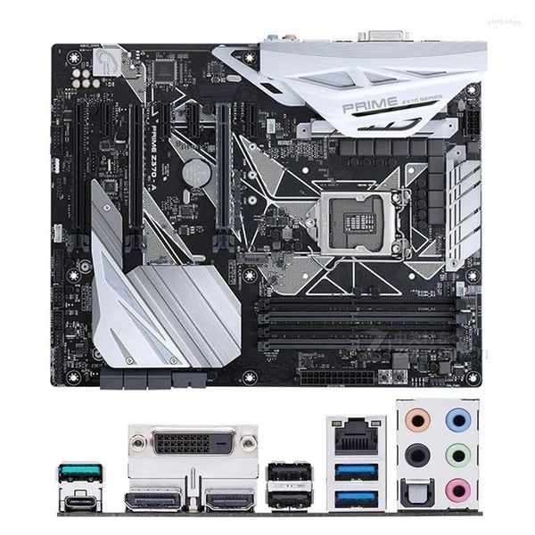 Placas-mãe Intel Z370 Prime Z370-A Z370A Placa-mãe usada Original LGA1151 LGA 1151 DDR4 64GB M.2 NVME USB3.0 SATA3 Desktop Mainboard