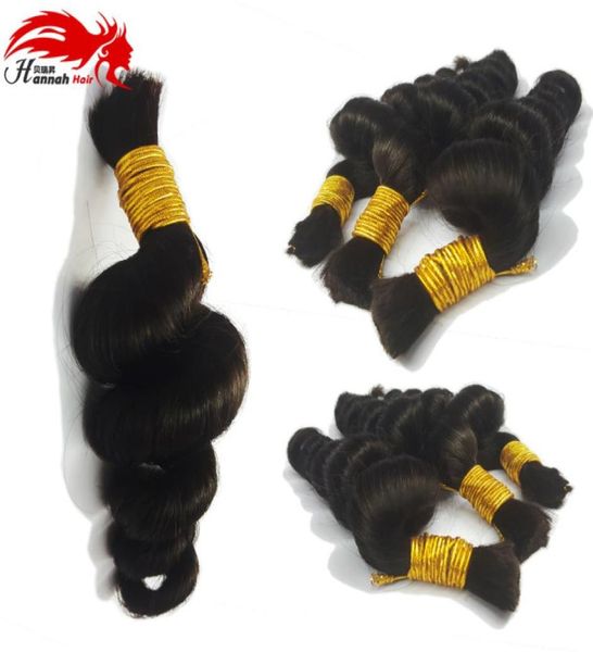 Cabelo humano para micro tranças cabelo em massa onda solta cabelo trançado humano sem extensões de trama 4973436