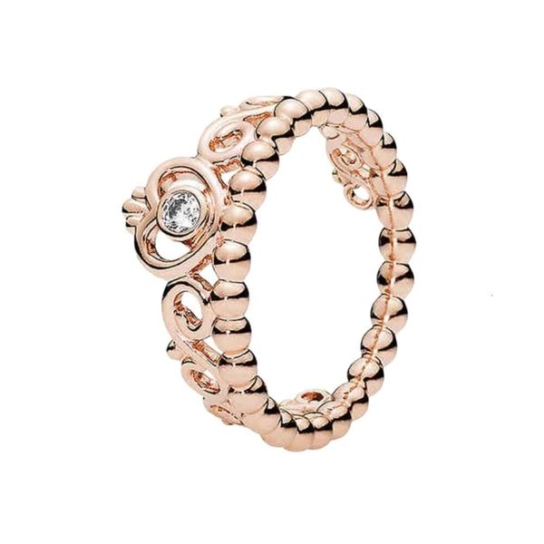 Pandoras-Ring, Designer-Schmuck für Damen, Bandringe in Originalqualität, neue Silber-Klassiker, Prinzessinnenkrone-Ring für Damen, Geschenk