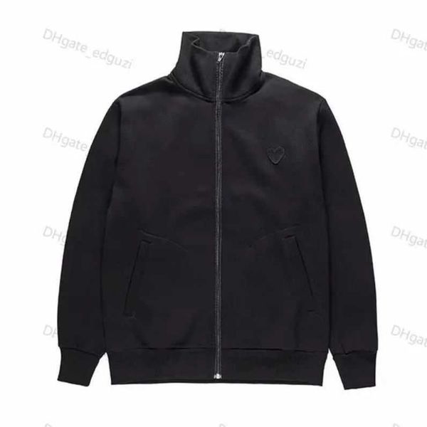 Erkek Hoodie Sweatshirts Kadın Fermuarı Gevşek Ceket Oyun Sweatshirt Commes Cardigan Des Küçük Kırmızı Kalp Ceket Garcons Standart ve Polar Sıradan Jumpers HARDIGAN C20