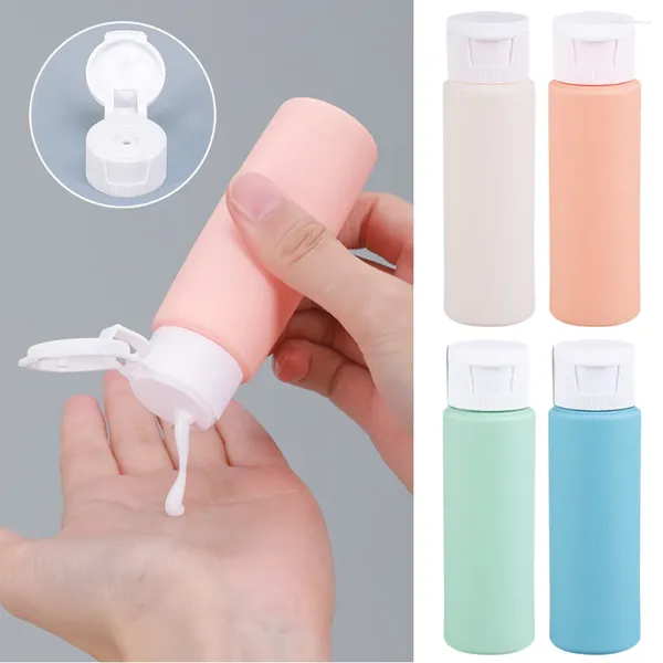 Bottiglie di stoccaggio da viaggio riutilizzabili in silicone per lozione, crema, dispenser, bottiglia, ricarica, shampoo, gel doccia, tubo, contenitori per cosmetici liquidi