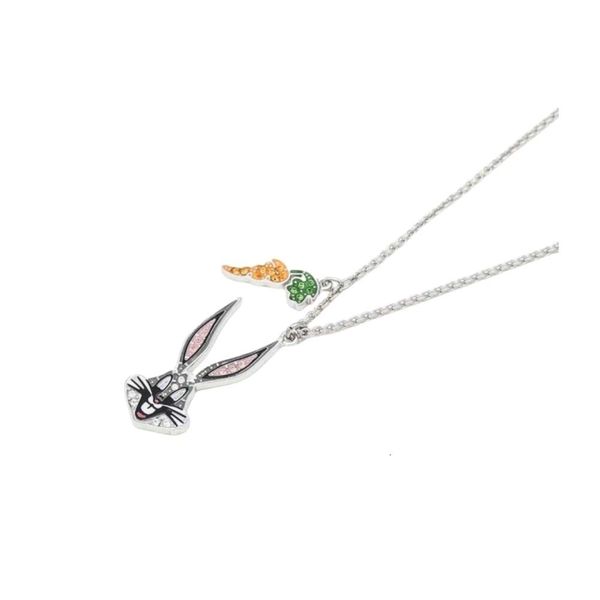 Swarovskis Schmuck Halskette Designer Frauen Originalqualität Anhänger Halsketten Silber Neu niedliche Hasen modische Halskette Geschenk