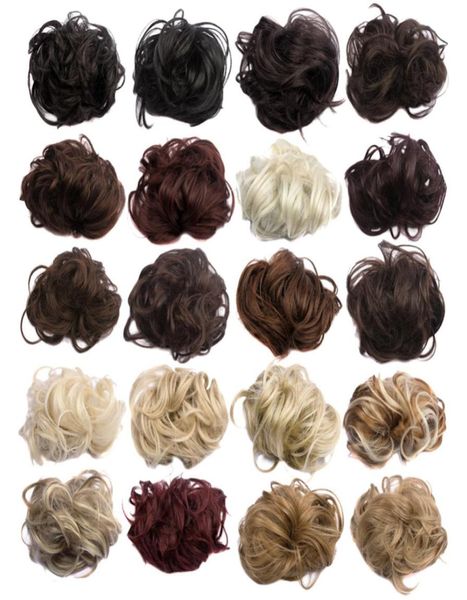 Ganz neu kommen synthetischer Haarknoten 35g elastisches Locken-Haargummi Sommerverkauf Frauen gefälschter Haarknoten WQ541G2837687