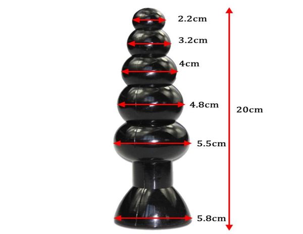 Massagem YUKUI Grandes Contas Anal Brinquedos Sexuais Para Mulheres Homens Lésbicas Enorme Grande Vibrador Butt Plugs Masculino Massagem de Próstata Feminino Ânus Expansio4613606