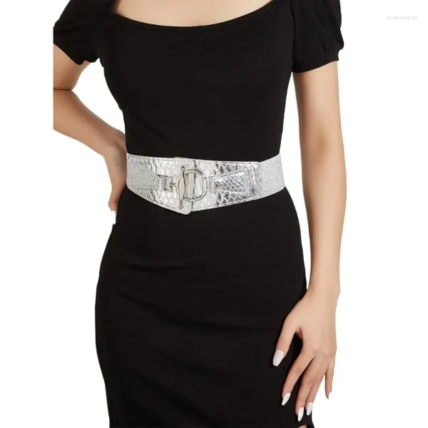 Ремни женский корсет из искусственной кожи сексуальный эластичный широкий пояс для повседневного платья-рубашки