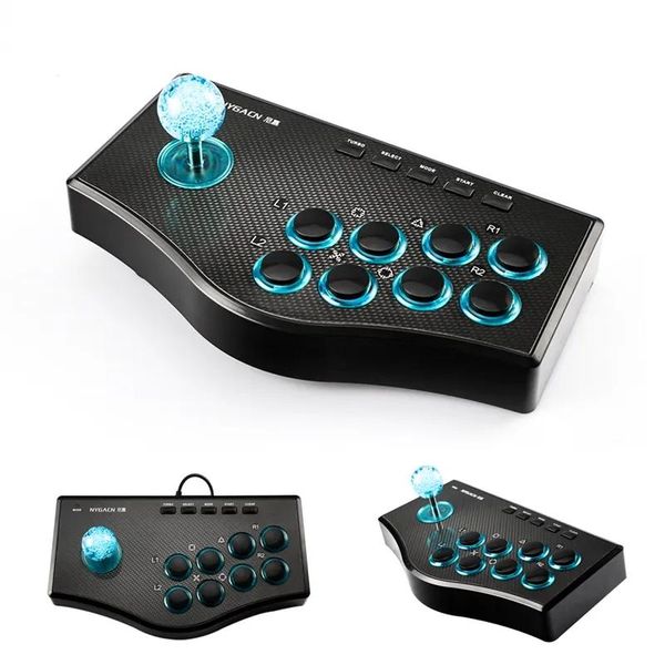 Joysticks USB Rocker Oyun Denetleyicisi Arcade Joystick Gamepad PS3 PC için Dövüş Çubuğu Android Fiş ve Oyun Sokak Dövüşü Hızlı SH