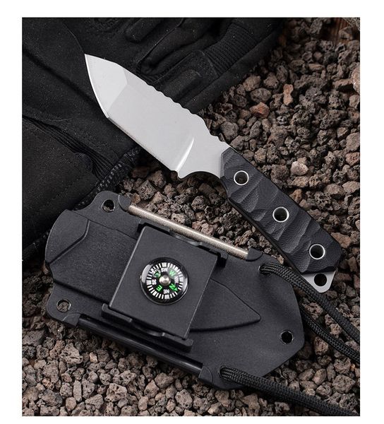 Förderung A1233 Kleine Überleben Gerade Messer D2 Tanto Klinge Full Tang G10 Griff Outdoor Camping Angeln Taktische Feststehende Messer mit Kydex