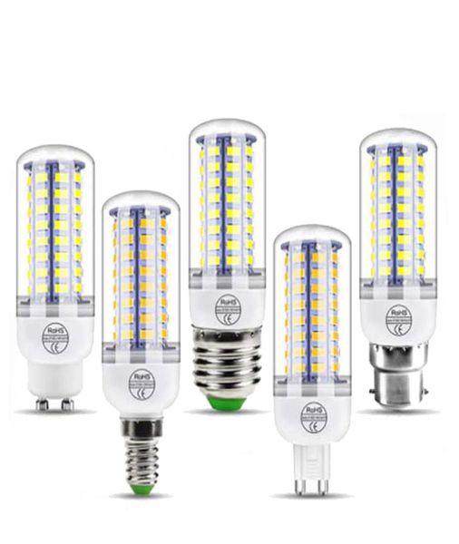 SMD5730 E27 GU10 B22 E14 G9 SMD lâmpada LED 24 36 48 56 69 72 leds 110V 220V 360 ângulo lâmpadas de milho light9812379