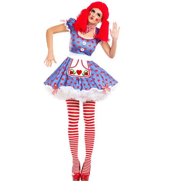 Costumi Spedizione gratuita Donna Harlequin Circo Mimo Cirque Clown Jester Fancy Dress Costume di Halloween 3S1799 sexy