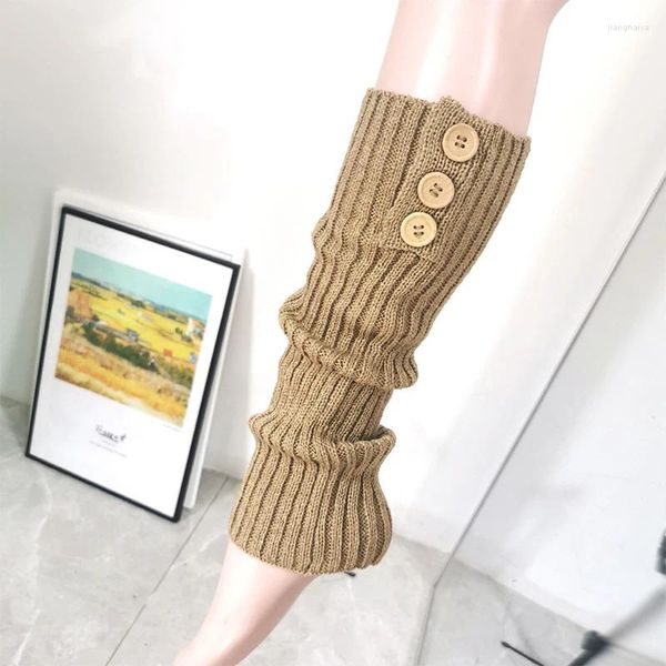 Knieschützer 2024 Lolita Damen Lange Socken Wolle Gestrickte Fußabdeckung Armwärmer Y2K Herbst Winter Häkeln Haufen Stiefelmanschetten