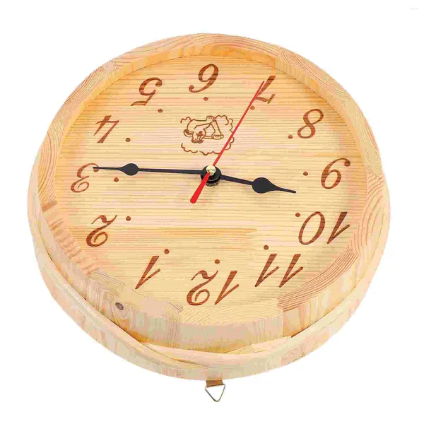 Orologi da parete RELOJ DE Digital Digital Sauna Orologio in legno Attrezzatura decorativa Timer Numero di appenderla