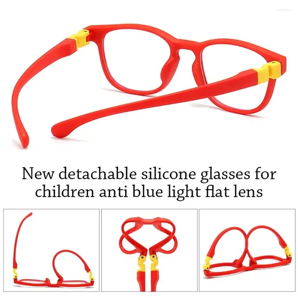 Sonnenbrille Jungen Mädchen Augenschutz Abnehmbare Online-Kurse Kinderbrille Bequeme Brille Ultraleichter Rahmen Anti-Blau