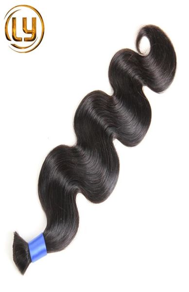 Ly produtos de cabelo brasileiro onda do corpo cabelo humano micro mini trança cabelo em massa boa qualidade mais barato 3pclot 50g3710845