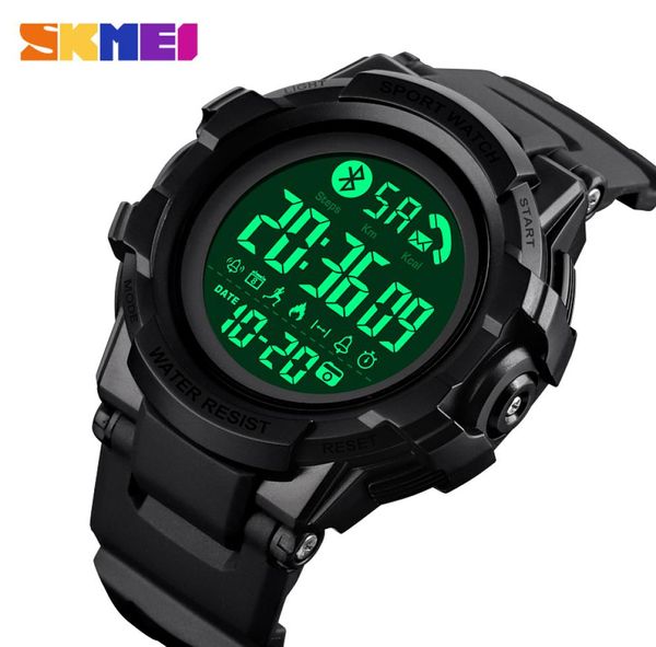 SKMEI Mode Smart Uhr Männer Bluetooth Handgelenk Smartwatch Herren Anruf APP Nachricht Erinnerung reloj inteligente Für Huawei Xiaomi 15012949393