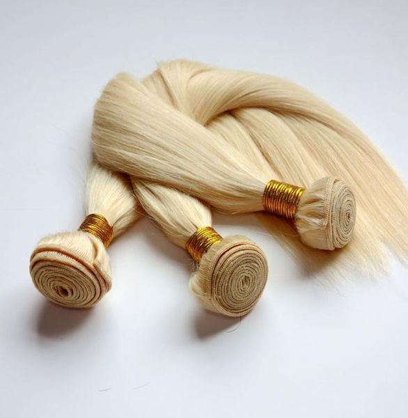 Virgem cabelo humano tece pacotes de cabelo brasileiro tramas não processadas 613lixívia loira peruano indiano malaio cambojano cabelo em massa 1571682
