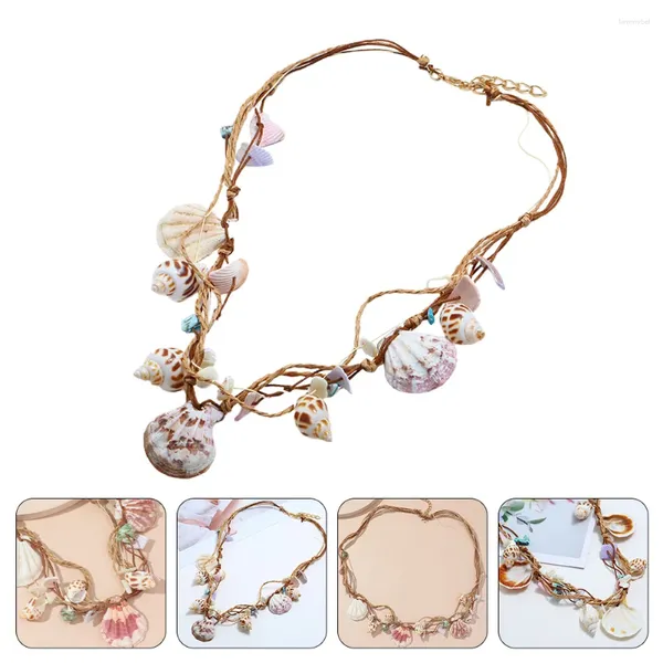 Anhänger Halsketten Shell Choker Halskette Frauen Zubehör Böhmen Kreative Sommer Stil Handgemachte Dekor Miss