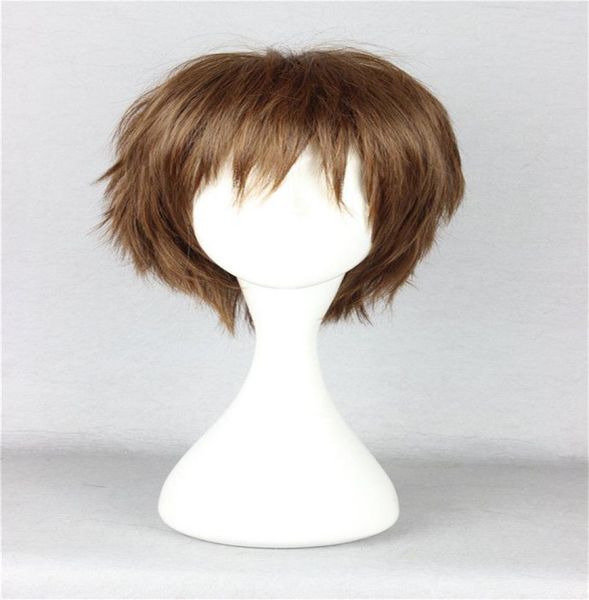 Unisex braune kurze Boy Anime Cosplay Perücken PUPA Utsutsu Hasegawa Hair On 9016725