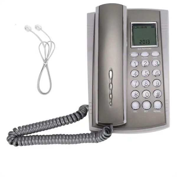 Telefono cablato ABS con altoparlante Registratore vocale Display ID chiamante per Home Office el telefono fijo para casa telefono fisso 240102