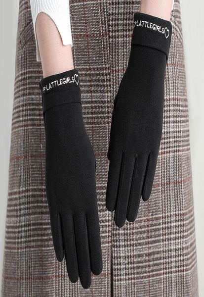 Зимние теплые ветрозащитные перчатки для вождения с сенсорным экраном для женщин Gift2046106