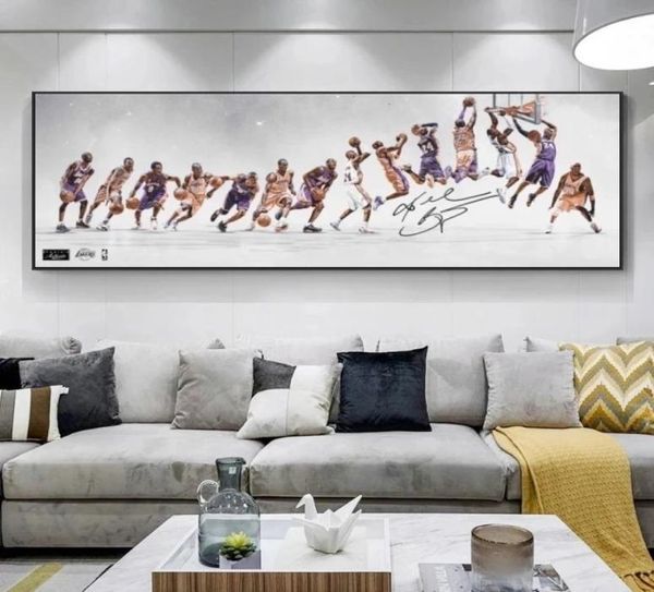 Sports Star Art Canvas Boyama Basketbol Oyuncusu Posterler ve Yazdırıyor Genç oturma odası için duvar sanat resimleri Cuadros Ev Dekoratio1136166