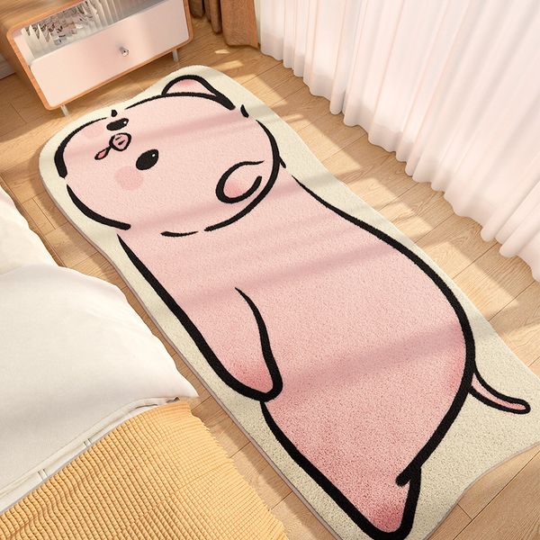 Başucu battaniye çizgi film oda leke dirençli yatak odası zemin paspas